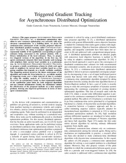 Triggered Gradient Tracking for Asynchronous Distributed Optimization