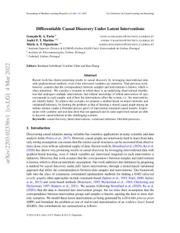 Differentiable Causal Discovery Under Latent Interventions