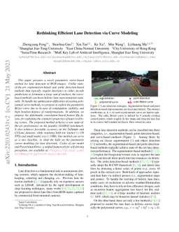 Rethinking Efficient Lane Detection via Curve Modeling