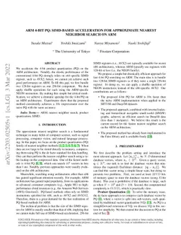 ARM 4-BIT PQ: SIMD-based Acceleration for Approximate Nearest Neighbor
  Search on ARM
