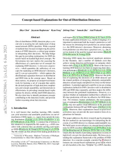 Concept-based Explanations for Out-Of-Distribution Detectors