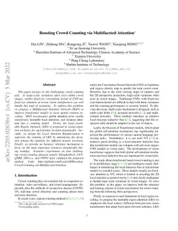 Boosting Crowd Counting via Multifaceted Attention