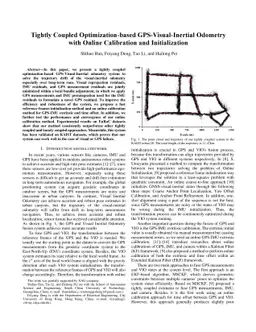 Tightly Coupled Optimization-based GPS-Visual-Inertial Odometry with
  Online Calibration and Initialization
