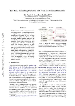 Just Rank: Rethinking Evaluation with Word and Sentence Similarities