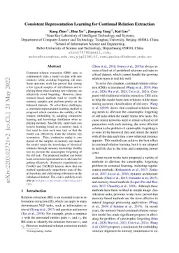 Consistent Representation Learning for Continual Relation Extraction