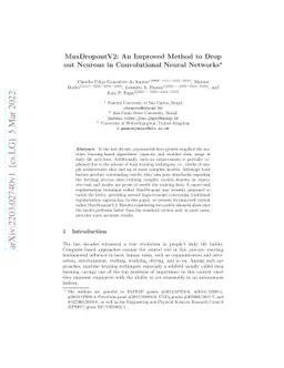 MaxDropoutV2: An Improved Method to Drop out Neurons in Convolutional
  Neural Networks