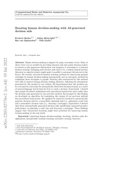 Boosting human decision-making with AI-generated decision aids