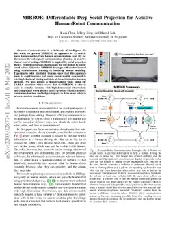 MIRROR: Differentiable Deep Social Projection for Assistive Human-Robot
  Communication
