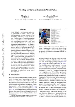 Modeling Coreference Relations in Visual Dialog