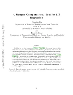 A Sharper Computational Tool for $\text{L}_2\text{E}$ Regression