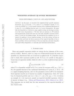 Weighted-average quantile regression