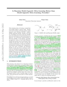 Is Bayesian Model-Agnostic Meta Learning Better than Model-Agnostic Meta
  Learning, Provably?