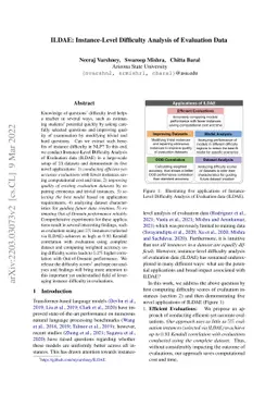 ILDAE: Instance-Level Difficulty Analysis of Evaluation Data
