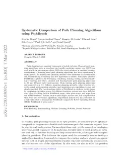 Systematic Comparison of Path Planning Algorithms using PathBench