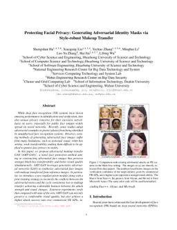 Protecting Facial Privacy: Generating Adversarial Identity Masks via
  Style-robust Makeup Transfer