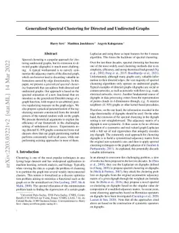 Generalized Dirichlet Energy and Graph Laplacians for Clustering Directed and Undirected Graphs