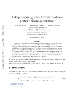 A deep branching solver for fully nonlinear partial differential
  equations