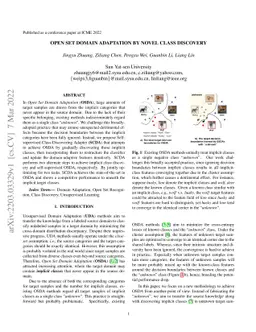 Open Set Domain Adaptation By Novel Class Discovery