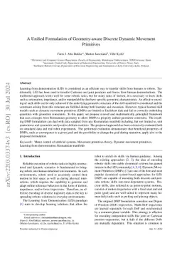 A Unified Formulation of Geometry-aware Dynamic Movement Primitives