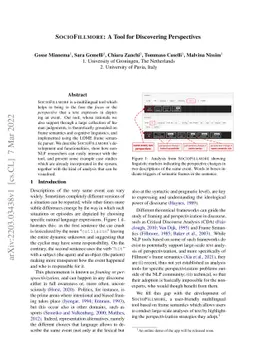 SOCIOFILLMORE: A Tool for Discovering Perspectives