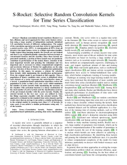 S-Rocket: Selective Random Convolution Kernels for Time Series
  Classification
