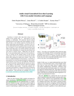 Audio-visual Generalised Zero-shot Learning with Cross-modal Attention
  and Language