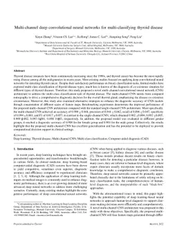Multi-channel deep convolutional neural networks for multi-classifying
  thyroid disease