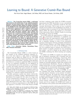 Learning to Bound: A Generative Cramér-Rao Bound