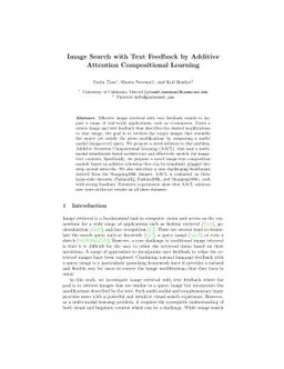 Image Search with Text Feedback by Additive Attention Compositional
  Learning