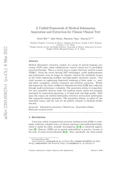 A Unified Framework of Medical Information Annotation and Extraction for
  Chinese Clinical Text