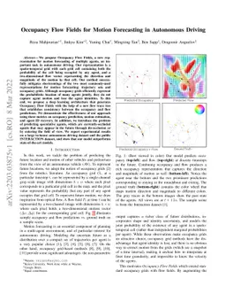 Occupancy Flow Fields for Motion Forecasting in Autonomous Driving
