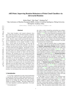 ART-Point: Improving Rotation Robustness of Point Cloud Classifiers via
  Adversarial Rotation