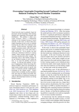 Overcoming Catastrophic Forgetting beyond Continual Learning: Balanced
  Training for Neural Machine Translation