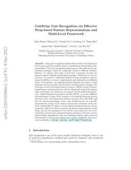 GaitStrip: Gait Recognition via Effective Strip-based Feature
  Representations and Multi-Level Framework