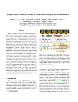 Bridge-Prompt: Towards Ordinal Action Understanding in Instructional
  Videos