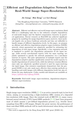 Efficient and Degradation-Adaptive Network for Real-World Image
  Super-Resolution