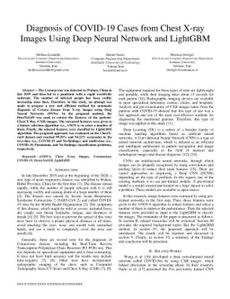 Diagnosis of COVID-19 Cases from Chest X-ray Images Using Deep Neural
  Network and LightGBM