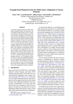 Example-based Hypernetworks for Out-of-Distribution Generalization