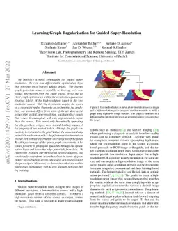 Learning Graph Regularisation for Guided Super-Resolution