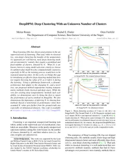 DeepDPM: Deep Clustering With an Unknown Number of Clusters