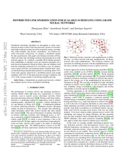 Distributed Link Sparsification for Scalable Scheduling Using Graph
  Neural Networks