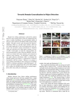 Towards Domain Generalization in Object Detection