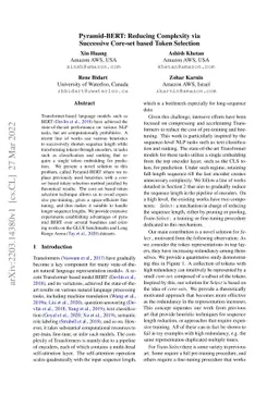 Pyramid-BERT: Reducing Complexity via Successive Core-set based Token
  Selection