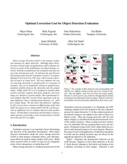 Optimal Correction Cost for Object Detection Evaluation