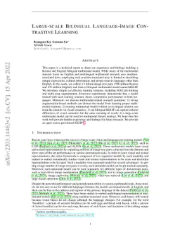 Large-scale Bilingual Language-Image Contrastive Learning