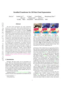 Stratified Transformer for 3D Point Cloud Segmentation