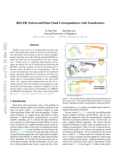 REGTR: End-to-end Point Cloud Correspondences with Transformers