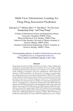 Multi-View Substructure Learning for Drug-Drug Interaction Prediction