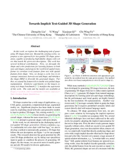 Towards Implicit Text-Guided 3D Shape Generation