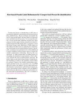 Part-based Pseudo Label Refinement for Unsupervised Person
  Re-identification